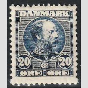 FRIMRKER DANMARK | 1904-05 - AFA 48 - Chr. IX 20 re bl - Postfrisk