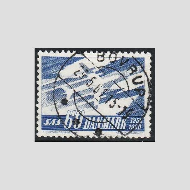 FRIMRKER DANMARK | 1961 - AFA 391 - SAS 10 rs jubilum - 60 re bl - Lux Stemplet Bovrup