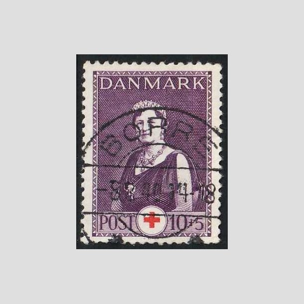 FRIMRKER DANMARK | 1939 - AFA 252 - Dronning Alexandrine - 10 + 5 re - Pragt Stemplet Borre