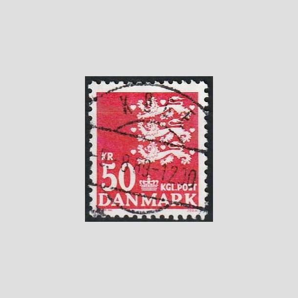 FRIMRKER DANMARK | 1985 - AFA 824 - Rigsvben - 50,00 Kr. rd - Lux Stemplet Kge