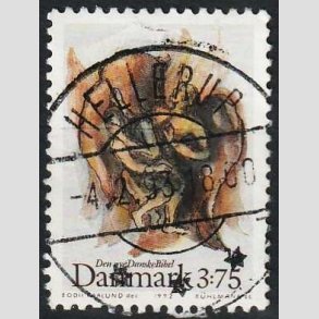 FRIM�RKER DANMARK | 1992 - AFA 1034 - Biblen - 3,75 Kr. flerfarvet - Pragt Stemplet Hellerup