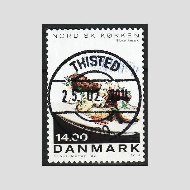 FRIMRKER DANMARK | 2013 - AFA 1765 - Nordisk kkken - 14,00 Kr. flerfarvet - Pragt Stemplet Thisted