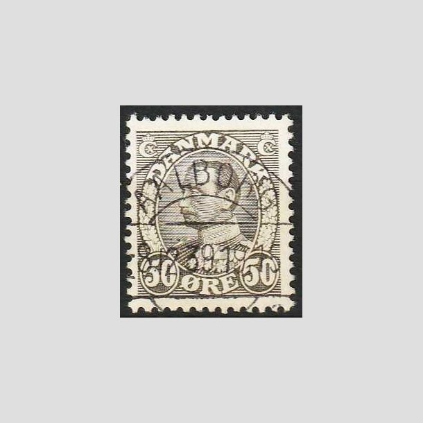 FRIMRKER DANMARK | 1934 - AFA 209 - Chr. X 50 re gr - Lux Stemplet