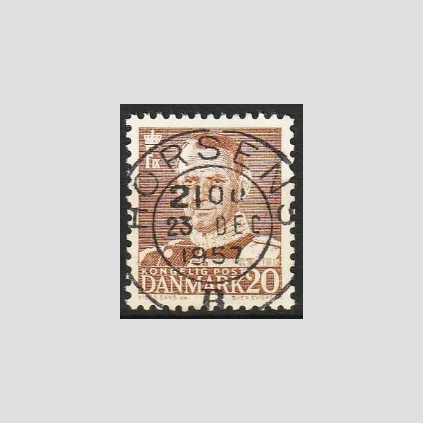 FRIMRKER DANMARK | 1950 - AFA 320 - Fr. IX 20 re brun - Lux Stemplet Horsens