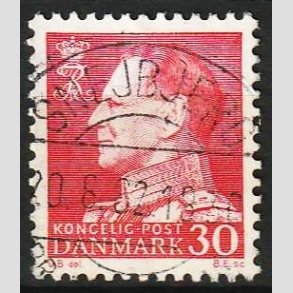 FRIMRKER DANMARK | 1961-62 - AFA 394 - Fr. IX 30 re rd - Lux Stemplet Snebjerg