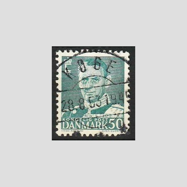 FRIMRKER DANMARK | 1952-53 - AFA 338 - Fr. IX 50 re blgrn - Lux Stemplet Kge