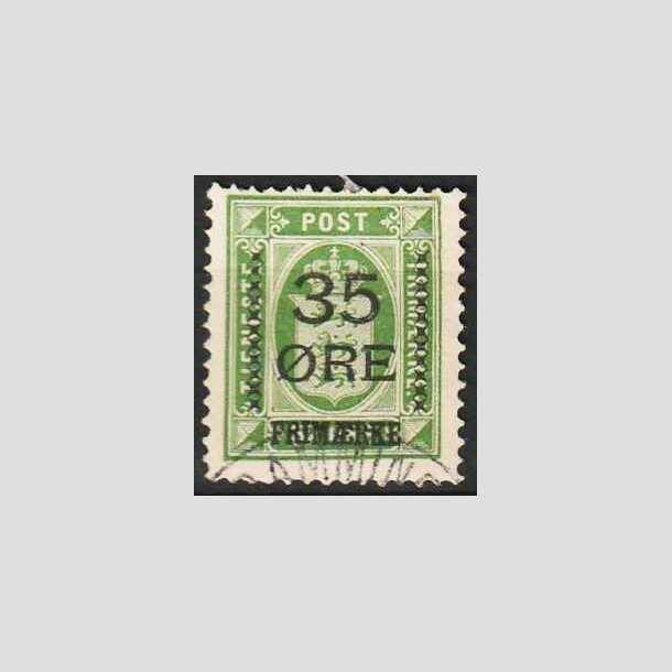 FRIMRKER DANMARK | 1912 - AFA 62 - 35/32 res Provisorier grn - Stemplet