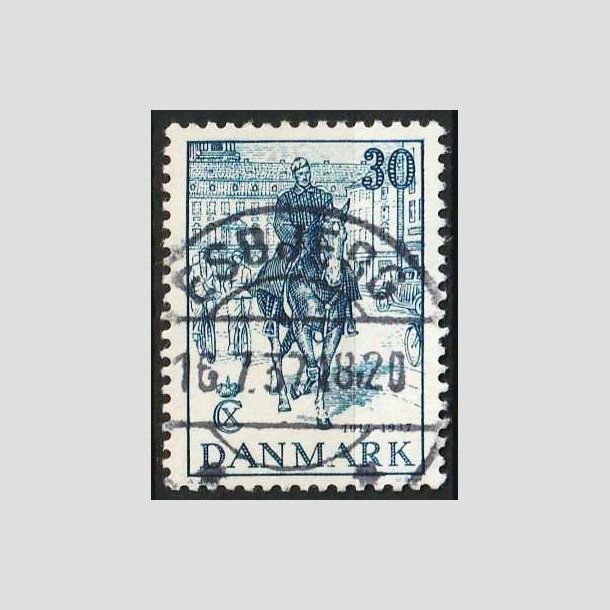 FRIMRKER DANMARK | 1937 - AFA 242 - Chr. X 25 re jubilum 30 re bl - Lux Stemplet 