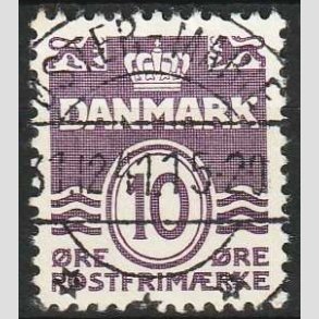 FRIMRKER DANMARK | 1938 - AFA 248 - Blgelinie 10 re violet type II - Lux Stemplet ster-Marie