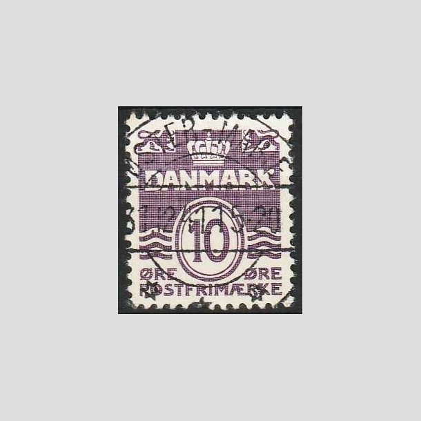 FRIMRKER DANMARK | 1938 - AFA 248 - Blgelinie 10 re violet type II - Lux Stemplet ster-Marie