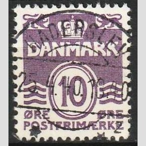 FRIMRKER DANMARK | 1938 - AFA 248 - Blgelinie 10 re violet type II - Lux Stemplet Haderslev