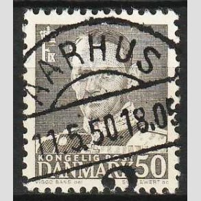 FRIMRKER DANMARK | 1948-50 - AFA 312 - Fr. IX 50 re gr - Pragt Stemplet