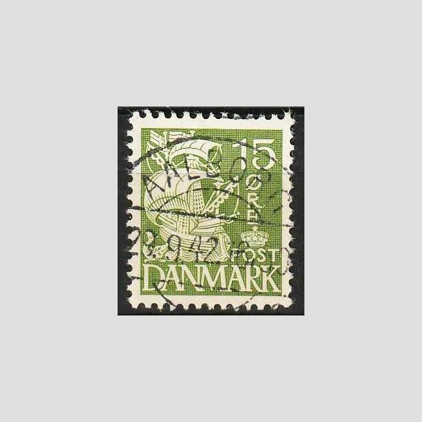 FRIMRKER DANMARK | 1940 - AFA 257 - Karavel 15 re grn Type II - Lux Stemplet Aalborg