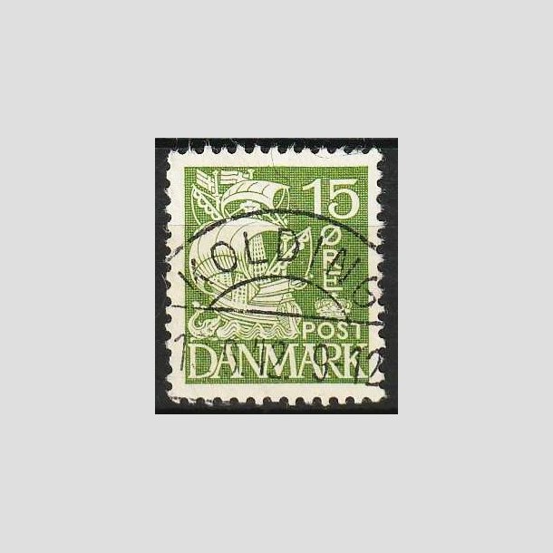 FRIMRKER DANMARK | 1940 - AFA 257a - Karavel 15 re grn Type II - Lux Stemplet Kolding