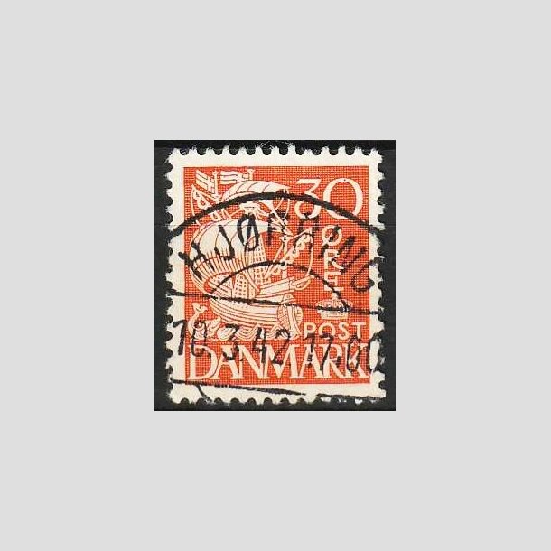 FRIMRKER DANMARK | 1940 - AFA 259 - Karavel 30 re orange Type II - Lux Stemplet Hjrring