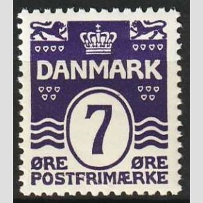 FRIM�RKER DANMARK | 1930 - AFA 184 - B�lgelinie 7 �re violet - Postfrisk