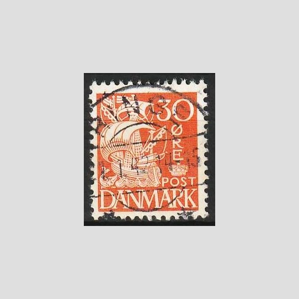 FRIMRKER DANMARK | 1940 - AFA 259 - Karavel 30 re orange Type II - Lux Stemplet Ringe