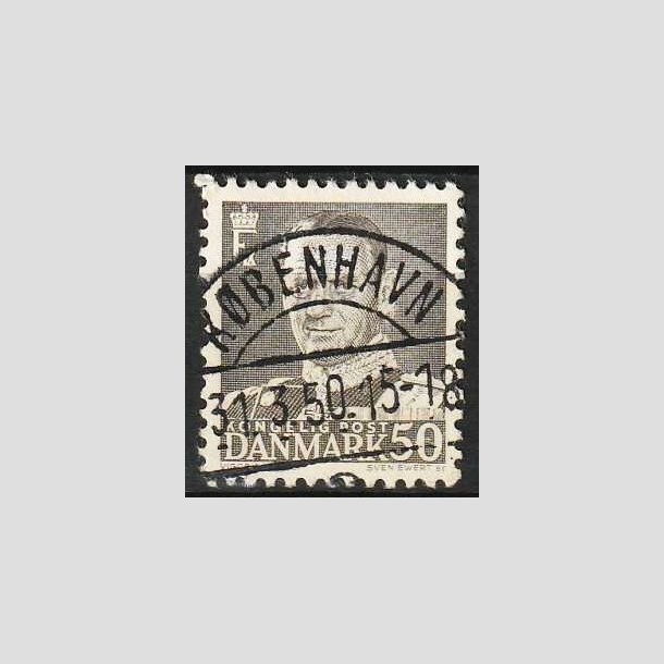 FRIMRKER DANMARK | 1948-50 - AFA 312 - Fr. IX 50 re gr - Pragt Stemplet "KBENHAVN"