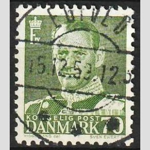 FRIMRKER DANMARK | 1950 - AFA 324 - Fr. IX 70 re mrkgrn - Lux Stemplet Egtved