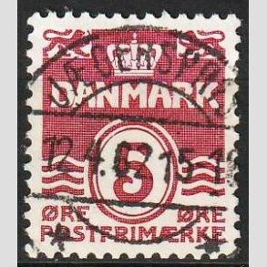 FRIMRKER DANMARK | 1938 - AFA 246 - Blgelinie 5 re vinrd - Lux Stemplet Jgerspris