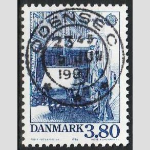 FRIM�RKER DANMARK | 1986 - AFA 871 - Europam�rker Natur- og milj� - 3,80 Kr. bl� - Lux Stemplet 