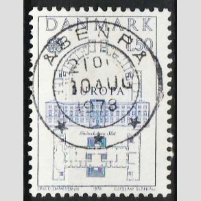 FRIM�RKER DANMARK | 1978 - AFA 659 - Europam�rker - 1,50 Kr. bl� - Pragt Stemplet 