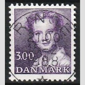 FRIMRKER DANMARK | 1983 - AFA 775 - Dronning Margrethe - 3,00 Kr. violet - Pragt Stemplet
