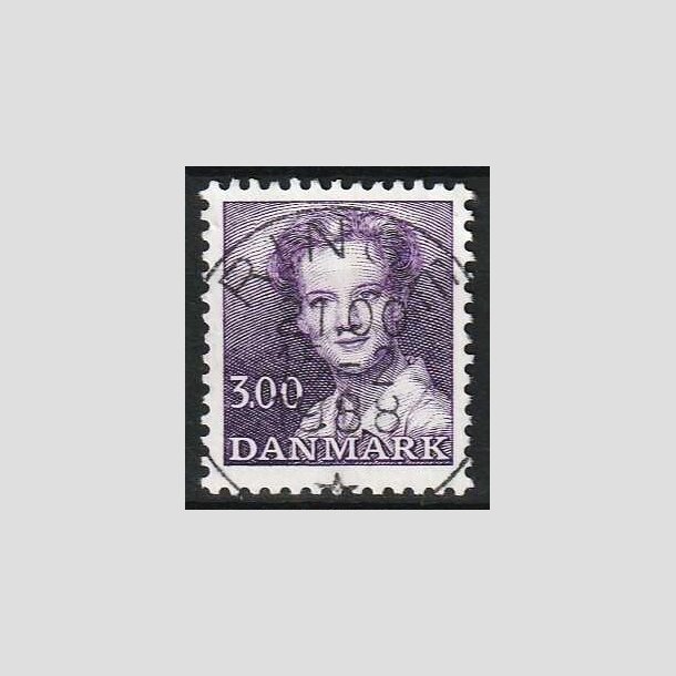 FRIMRKER DANMARK | 1983 - AFA 775 - Dronning Margrethe - 3,00 Kr. violet - Pragt Stemplet