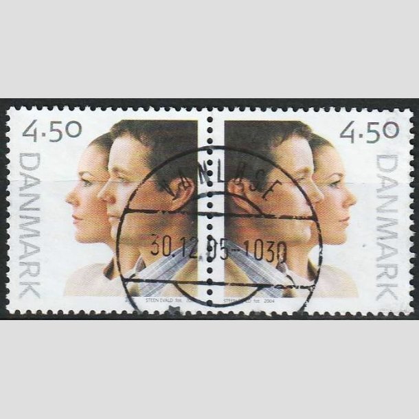 FRIMRKER DANMARK | 2004 - AFA 1388-89 - Kongeligt bryllup - 4,50 Kr. - Pragt Stemplet