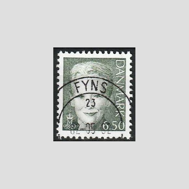 FRIMRKER DANMARK | 2002 - AFA 1305 - Dronning Margrethe II - 6,50 stlgrn - Pragt Stemplet