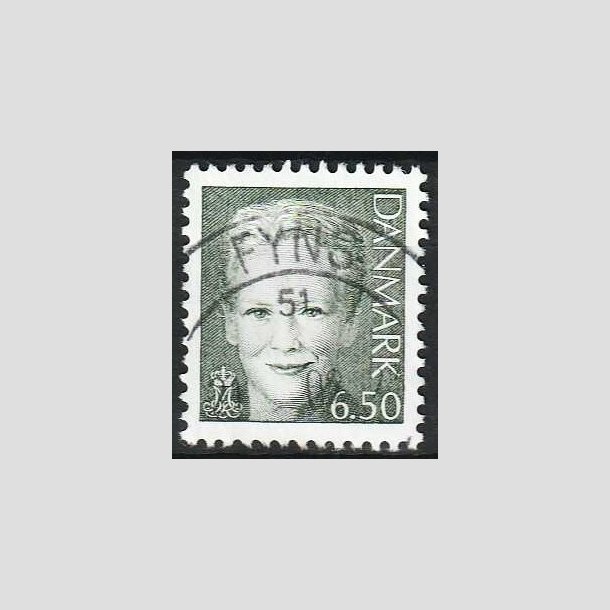 FRIMRKER DANMARK | 2002 - AFA 1305 - Dronning Margrethe II - 6,50 stlgrn - Pragt Stemplet