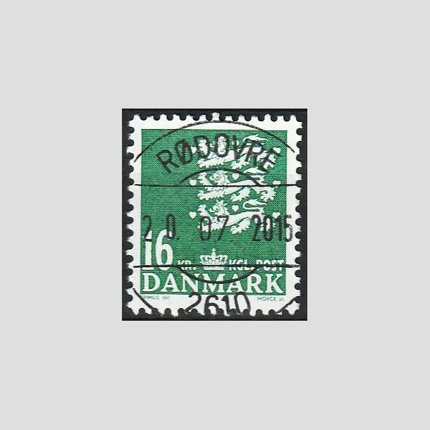 FRIMRKER DANMARK | 2008 - AFA 1531 - Lille Rigsvben - 16,00 Kr. mrkgrn - Lux Stemplet