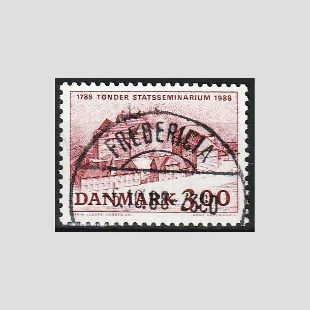 FRIMRKER DANMARK | 1988 - AFA 916 - Tnder Statsseminarium - 3,00 Kr. brunrd - Pragt Stemplet