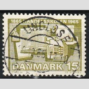 FRIM�RKER DANMARK | 1965 - AFA 429 - �rhus Handelsskole 100 �r - 15 �re - Lux Stemplet Undl�se