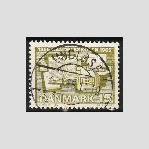 FRIMRKER DANMARK | 1965 - AFA 429 - rhus Handelsskole 100 r - 15 re - Lux Stemplet Undlse