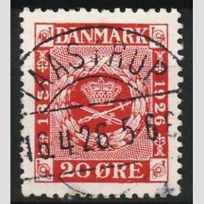 FRIM�RKER DANMARK | 1926 - AFA 155 - Frim�rkets 75 �rs jubil�um 20 �re - Lux Stemplet Taastrup