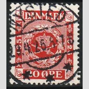 FRIM�RKER DANMARK | 1926 - AFA 155 - Frim�rkets 75 �rs jubil�um 20 �re - Lux Stemplet Nysted