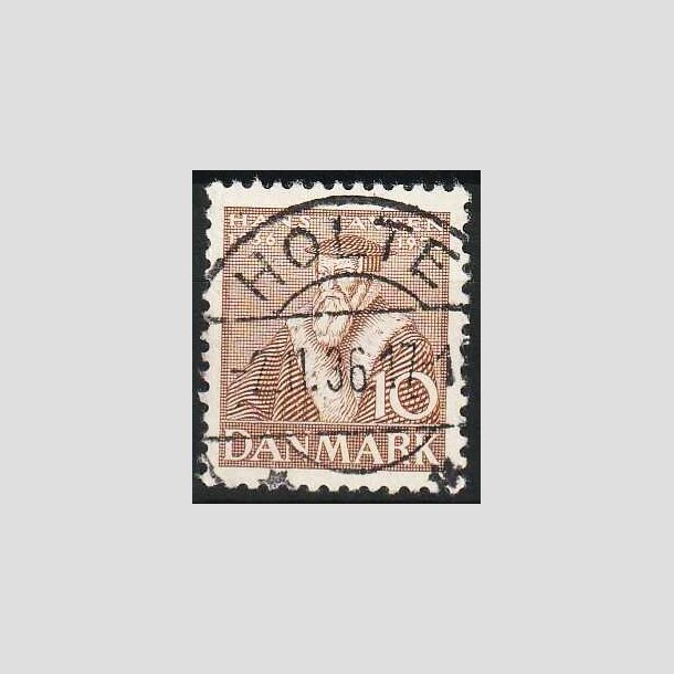 FRIMRKER DANMARK | 1936 - AFA 231 - Reformationen 10 re brun - Lux Stemplet Holte