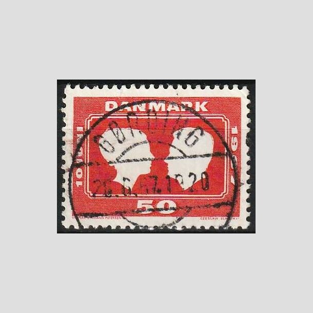 FRIMRKER DANMARK | 1967 - AFA 458F - Kongeligt bryllup - 50 re rd - Pragt Stemplet Grding