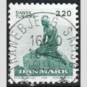 FRIM�RKER DANMARK | 1989 - AFA 932 - Dansk turisme i 100 �r - 3,20 Kr. - Pragt Stemplet Tranebjerg