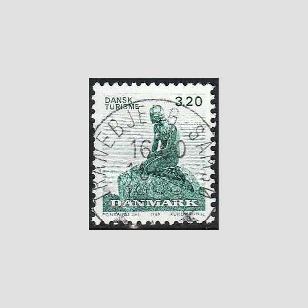 FRIMRKER DANMARK | 1989 - AFA 932 - Dansk turisme i 100 r - 3,20 Kr. - Pragt Stemplet Tranebjerg