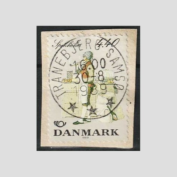 FRIMRKER DANMARK | 1989 - AFA 937 - Folkedragter - 4,40 Kr. flerfarvet - Pragt Stemplet Tranebjerg