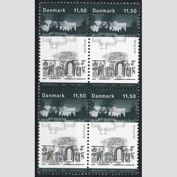 FRIMRKER DANMARK | 2003 - AFA 1366 - Kongernes Jelling - 11,50 Kr. i 4-blok - Postfrisk