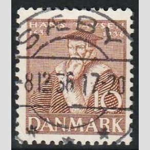 FRIMRKER DANMARK | 1936 - AFA 231 - Reformationen 10 re brun - Lux Stemplet Sby
