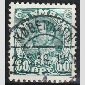 FRIMRKER DANMARK | 1934 - AFA 210 - Chr. X 60 re blgrn - Lux Stemplet 