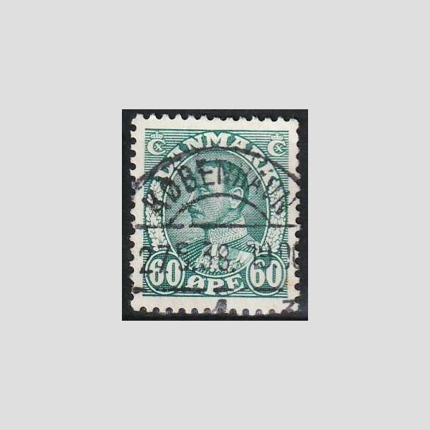 FRIMRKER DANMARK | 1934 - AFA 210 - Chr. X 60 re blgrn - Lux Stemplet 