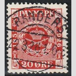 FRIM�RKER DANMARK | 1926 - AFA 155 - Frim�rkets 75 �rs jubil�um 20 �re - Lux Stemplet Randers 