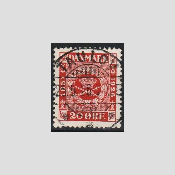 FRIMRKER DANMARK | 1926 - AFA 155 - Frimrkets 75 rs jubilum 20 re - Lux Stemplet Taulov