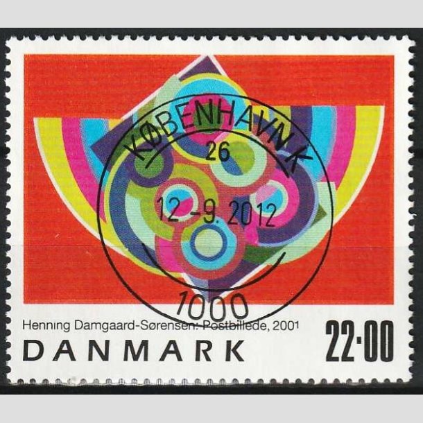 FRIMRKER DANMARK | 2001 - AFA 1293 - Frimrkekunst 4. - 22,00 Kr. - Lux Stemplet