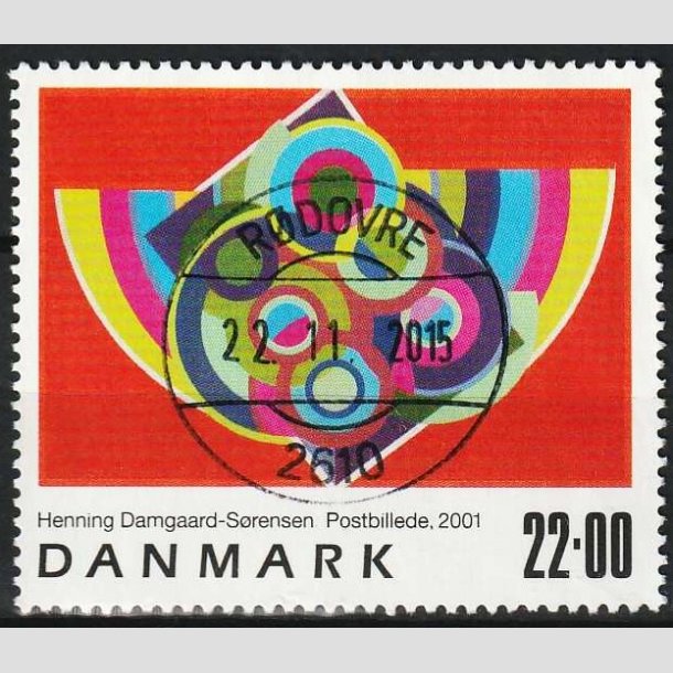 FRIMRKER DANMARK | 2001 - AFA 1293 - Frimrkekunst 4. - 22,00 Kr. - Lux Stemplet